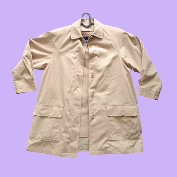 NWOT Nordstrom London Fog Trench Coat Limited Edition Tan Size M Petite - Picture 1 of 7